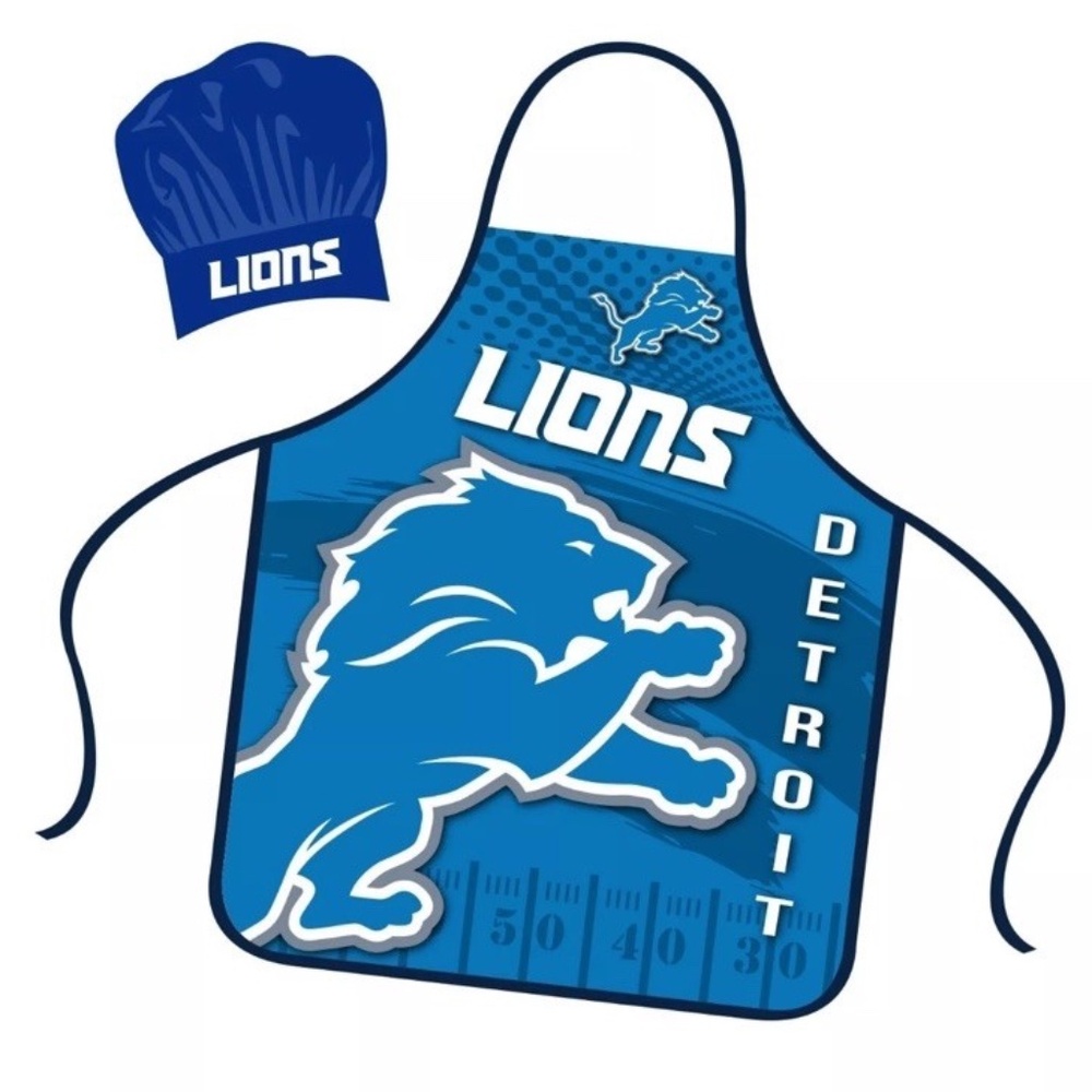 NFL Detroit Lions Apron & Chef Hat Set